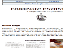 Tablet Screenshot of forensicengineeringsciences.com